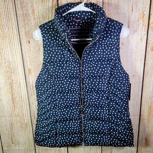 Tommy Hilfiger Polka Dot Puffy Vest Small
